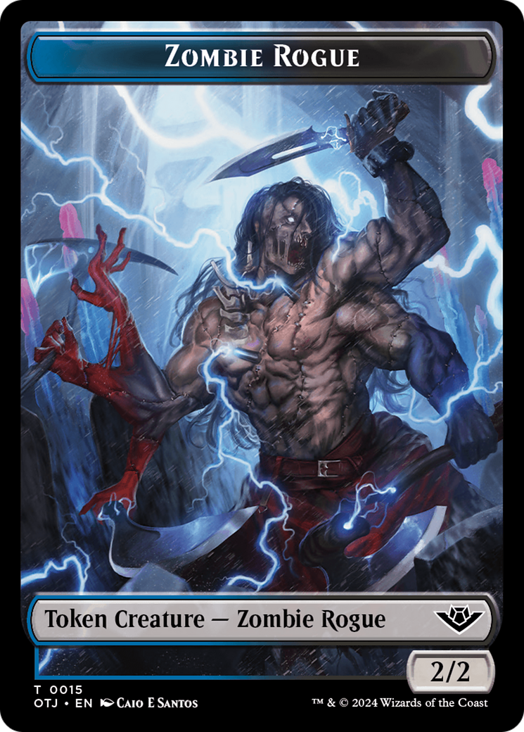 Zombie Rogue Token [Outlaws of Thunder Junction Tokens] - The Mythic Store | 24h Order Processing