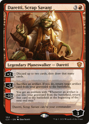 Daretti, Scrap Savant [Commander 2021] - The Mythic Store | 24h Order Processing