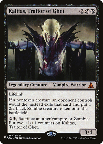 Kalitas, Traitor of Ghet [The List] - The Mythic Store | 24h Order Processing