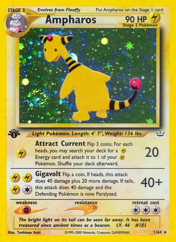 Ampharos (1/64) [Neo Revelation 1st Edition] - The Mythic Store | 24h Order Processing