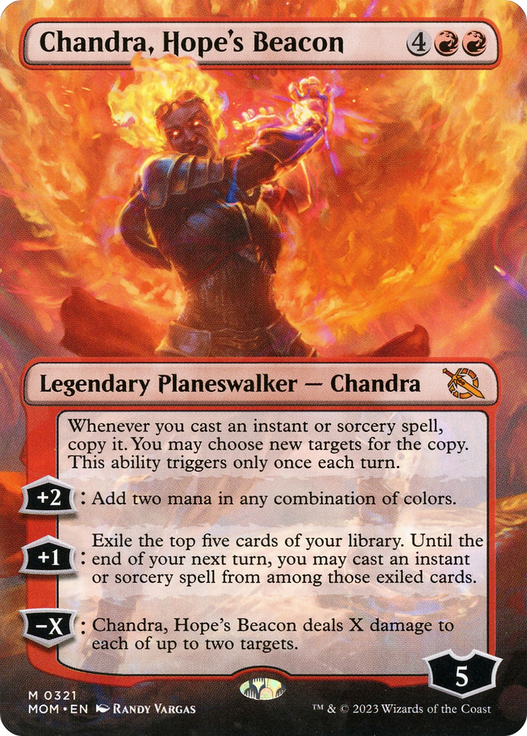 Chandra, Hope's Beacon (Borderless Alternate Art) [March of the Machine] - The Mythic Store | 24h Order Processing