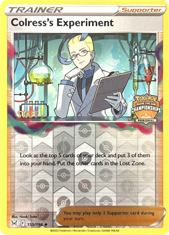 Colress's Experiment (Regional Championships) (Staff) [Sword & Shield: Lost Origin] - The Mythic Store | 24h Order Processing