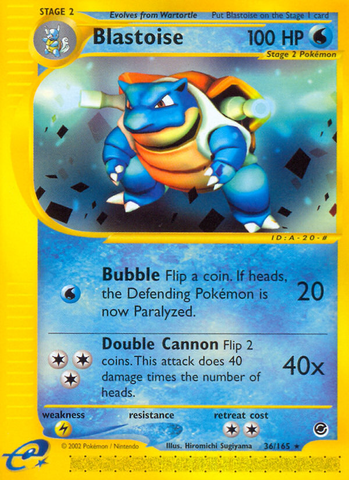 Blastoise (36/165) [Expedition: Base Set] - The Mythic Store | 24h Order Processing