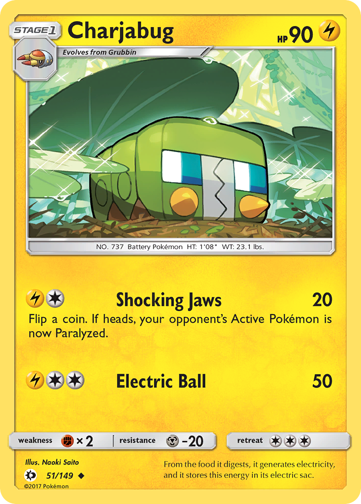 Charjabug (51/149) [Sun & Moon: Base Set] - The Mythic Store | 24h Order Processing