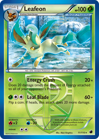 Leafeon (11/116) [Black & White: Plasma Freeze] - The Mythic Store | 24h Order Processing