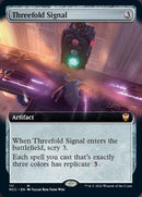 Threefold Signal (Extended Art) [Streets of New Capenna Commander] - The Mythic Store | 24h Order Processing