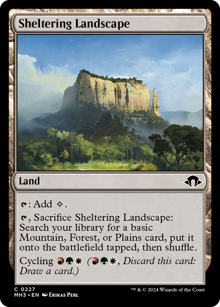 Sheltering Landscape [Modern Horizons 3] - The Mythic Store | 24h Order Processing