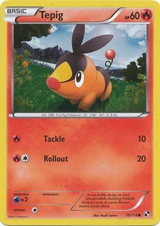 Tepig (15/114) (Cosmos Holo) [Black & White: Base Set] - The Mythic Store | 24h Order Processing