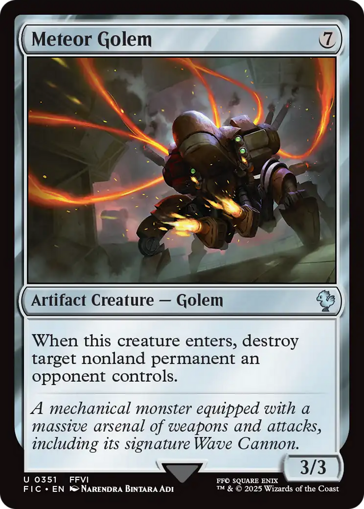 Meteor Golem [FINAL FANTASY Commander] - The Mythic Store | 24h Order Processing