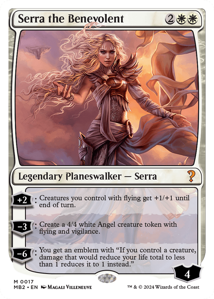 Serra the Benevolent (White Border) [Mystery Booster 2] - The Mythic Store | 24h Order Processing