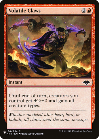 Volatile Claws [The List] - The Mythic Store | 24h Order Processing