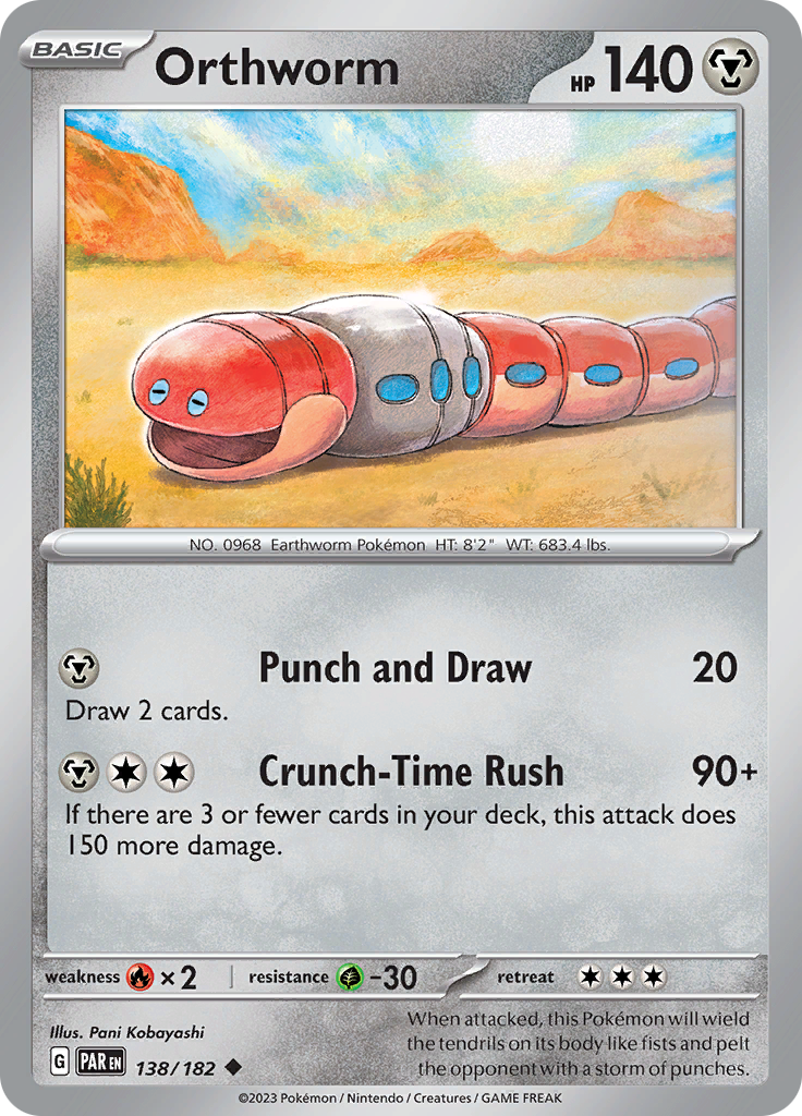 Orthworm (138/182) [Scarlet & Violet: Paradox Rift] - The Mythic Store | 24h Order Processing