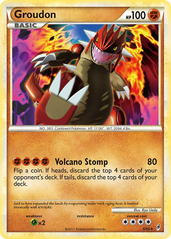 Groudon (6/95) (Theme Deck Exclusive) [HeartGold & SoulSilver: Call of Legends] - The Mythic Store | 24h Order Processing