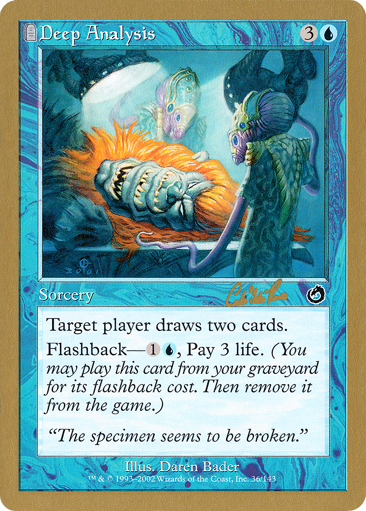 Deep Analysis (Carlos Romao) [World Championship Decks 2002] - The Mythic Store | 24h Order Processing