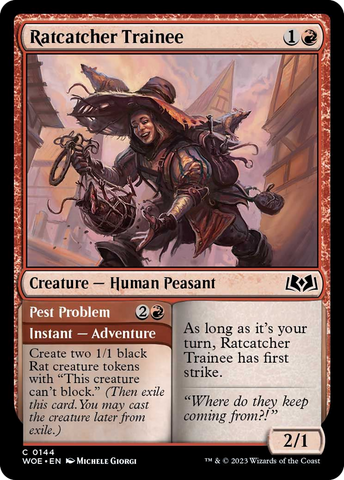 Ratcatcher Trainee // Pest Problem [Wilds of Eldraine] - The Mythic Store | 24h Order Processing