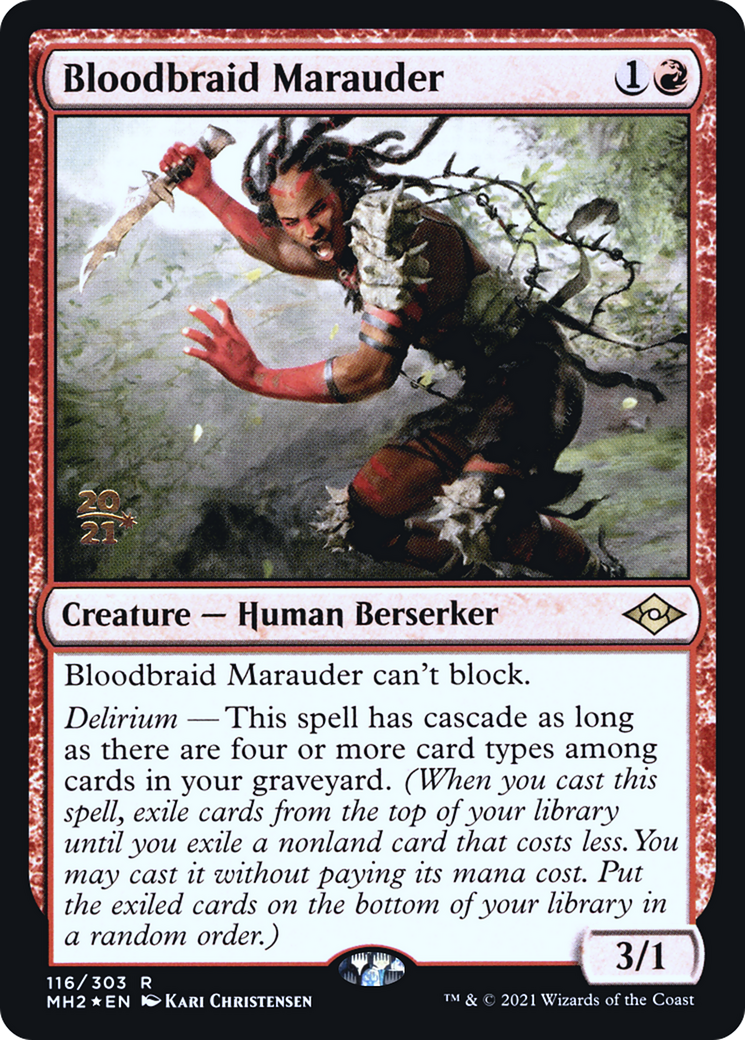 Bloodbraid Marauder [Modern Horizons 2 Prerelease Promos] - The Mythic Store | 24h Order Processing