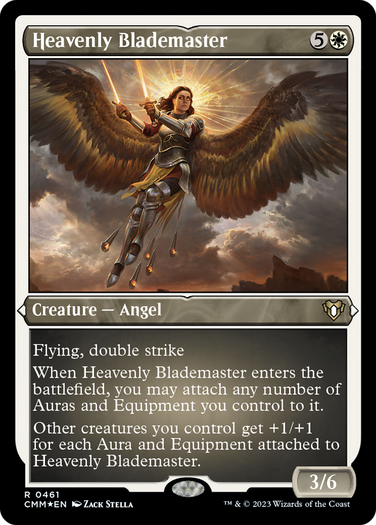 Heavenly Blademaster (Foil Etched) [Commander Masters] - The Mythic Store | 24h Order Processing