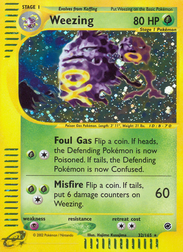 Weezing (32/165) [Expedition: Base Set] - The Mythic Store | 24h Order Processing