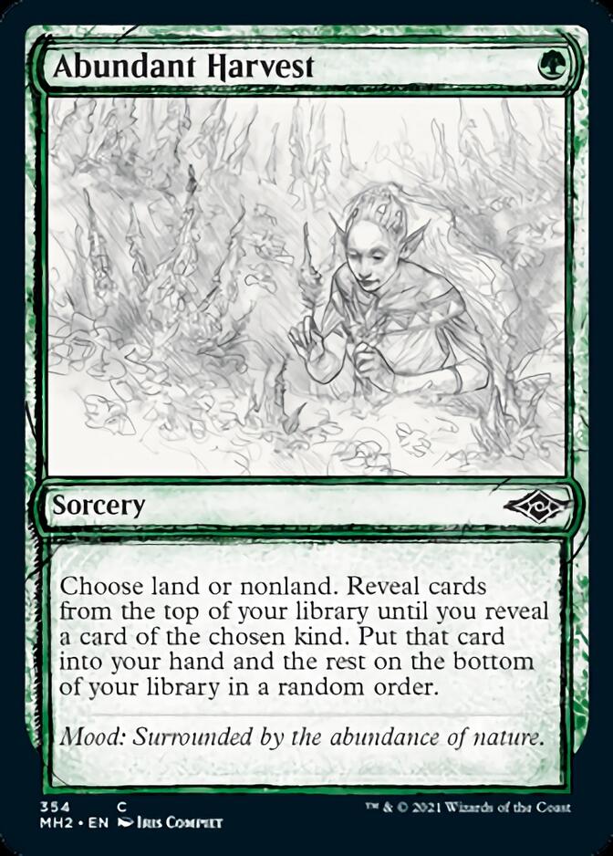 Abundant Harvest (Sketch) [Modern Horizons 2] - The Mythic Store | 24h Order Processing