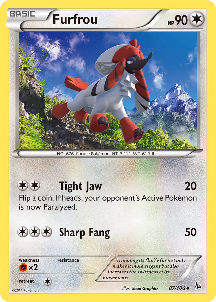 Furfrou (87/106) [XY: Flashfire] - The Mythic Store | 24h Order Processing
