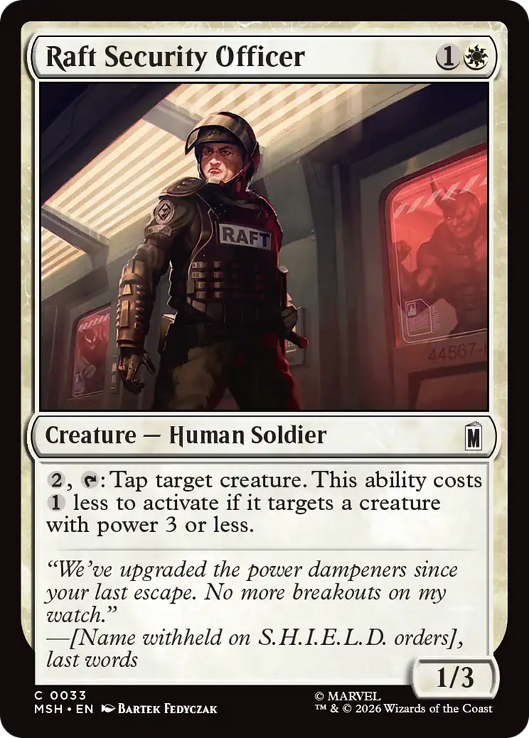 Raft Security Officer [Marvel Super Heroes] - The Mythic Store | 24h Order Processing
