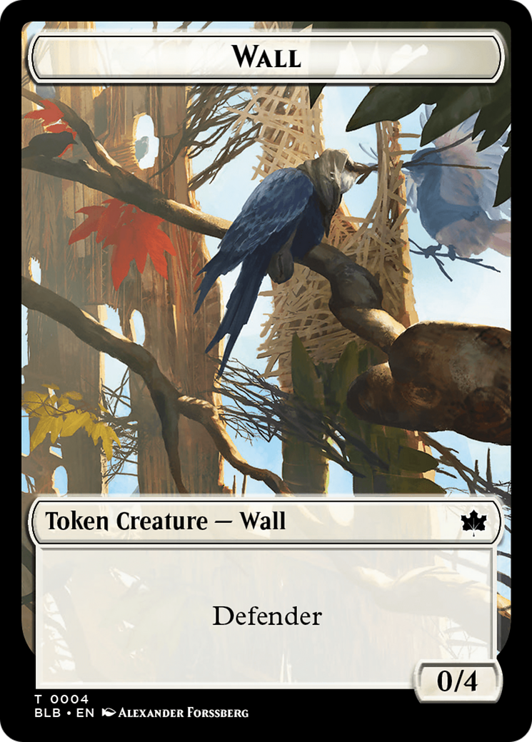 Wall // Intrepid Rabbit Double-Sided Token [Bloomburrow Tokens] - The Mythic Store | 24h Order Processing