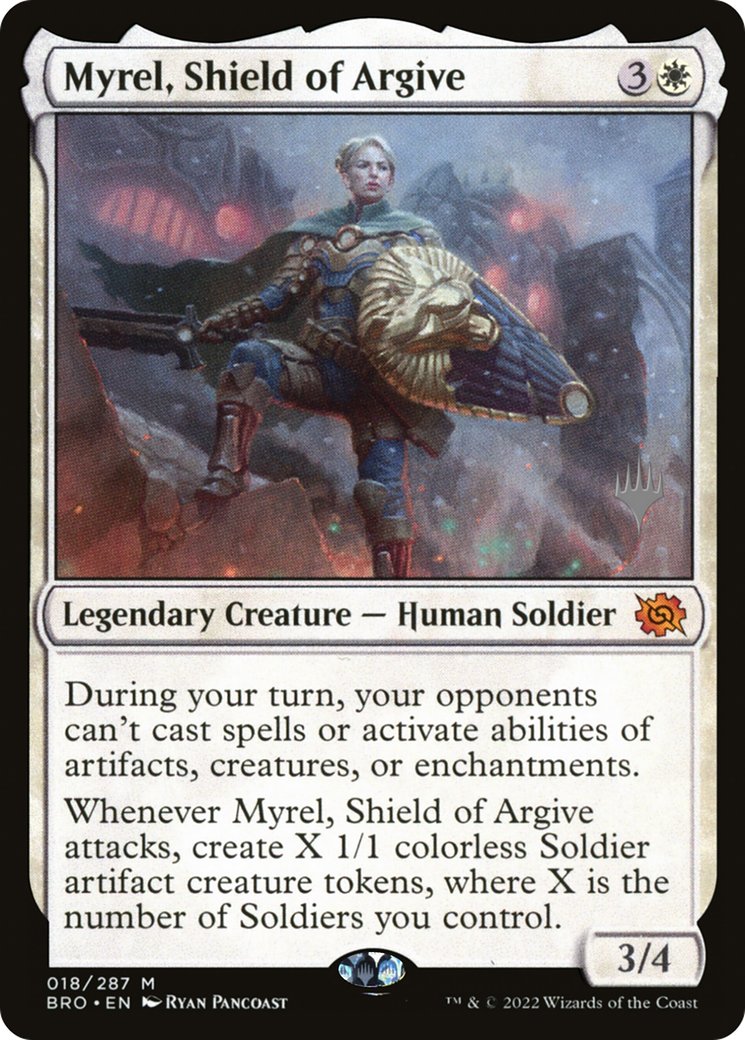 Myrel, Shield of Argive (Promo Pack) [The Brothers' War Promos] - The Mythic Store | 24h Order Processing