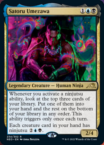 Satoru Umezawa (Promo Pack) [Kamigawa: Neon Dynasty Promos] - The Mythic Store | 24h Order Processing