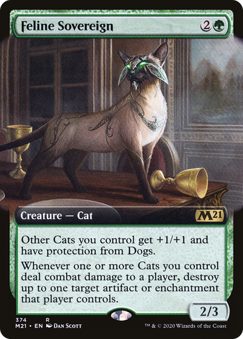 Feline Sovereign (Extended Art) [Core Set 2021] - The Mythic Store | 24h Order Processing