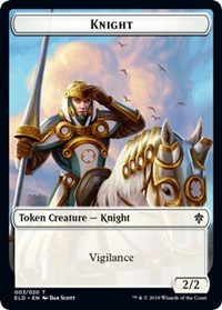 Knight // Food (18) Double-Sided Token [Throne of Eldraine Tokens] - The Mythic Store | 24h Order Processing