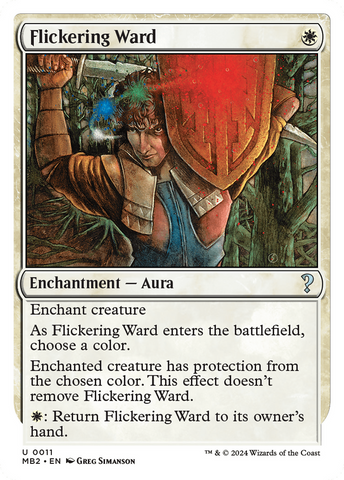 Flickering Ward (White Border) [Mystery Booster 2] - The Mythic Store | 24h Order Processing