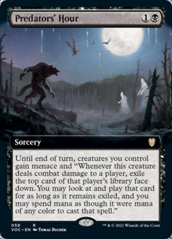 Predators' Hour (Extended Art) [Innistrad: Crimson Vow Commander] - The Mythic Store | 24h Order Processing