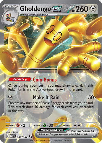 Gholdengo ex (139/182) [Scarlet & Violet: Paradox Rift] - The Mythic Store | 24h Order Processing