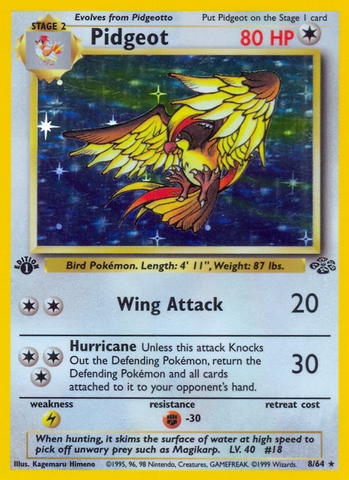 Pidgeot (8/64) [Jungle 1st Edition] - The Mythic Store | 24h Order Processing
