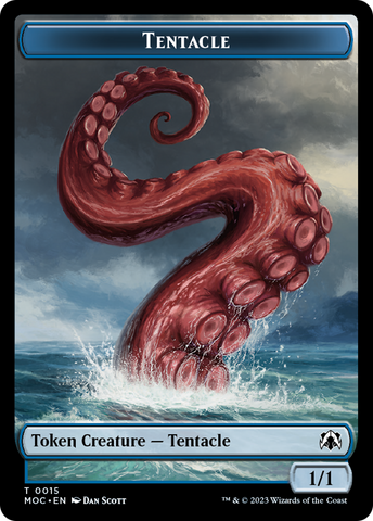 Tentacle // Human (26) Double-Sided Token [March of the Machine Commander Tokens] - The Mythic Store | 24h Order Processing