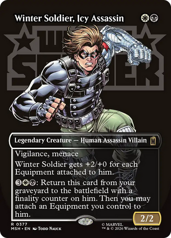 Winter Soldier, Icy Assassin (Borderless) [Marvel Super Heroes] - The Mythic Store | 24h Order Processing