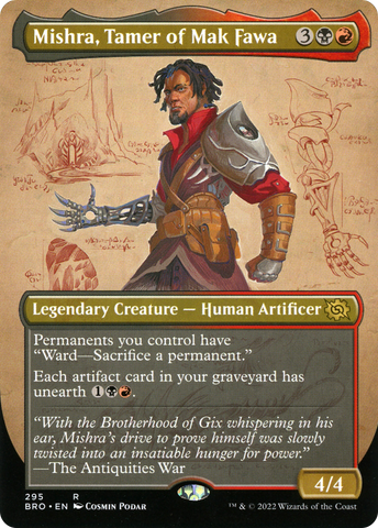 Mishra, Tamer of Mak Fawa (Borderless Alternate Art) [The Brothers' War] - The Mythic Store | 24h Order Processing