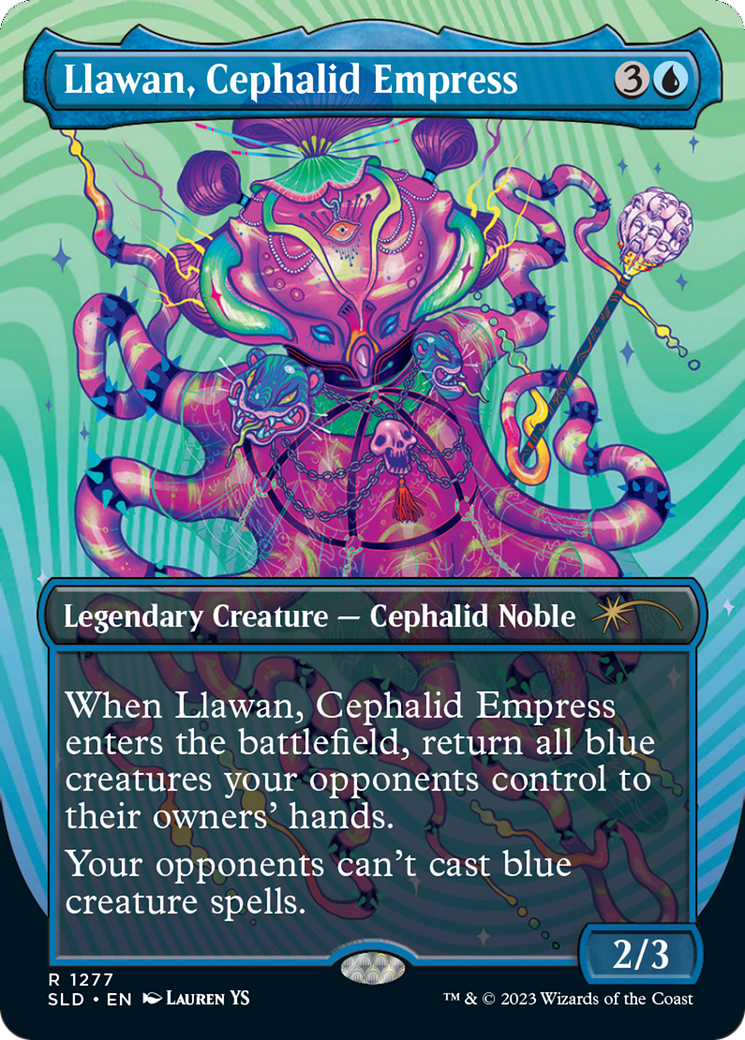 Llawan, Cephalid Empress (Borderless) [Secret Lair Drop Series] - The Mythic Store | 24h Order Processing