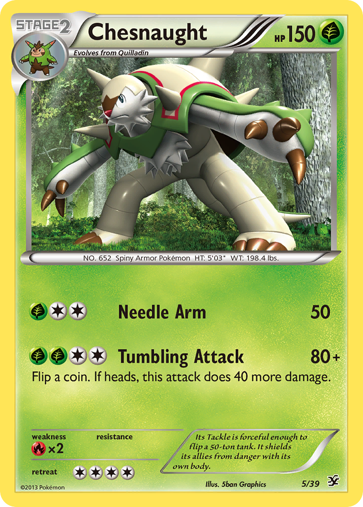 Chesnaught (5/39) [XY: Kalos Starter Set] - The Mythic Store | 24h Order Processing