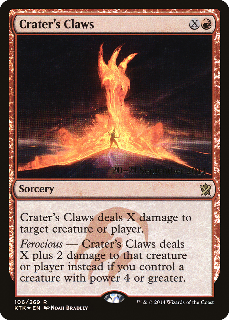 Crater's Claws [Khans of Tarkir Prerelease Promos] - The Mythic Store | 24h Order Processing