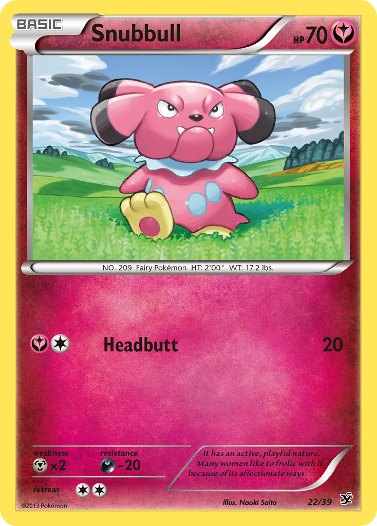 Snubbull (22/39) [XY: Kalos Starter Set] - The Mythic Store | 24h Order Processing