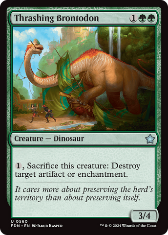 Thrashing Brontodon [Foundations] - The Mythic Store | 24h Order Processing