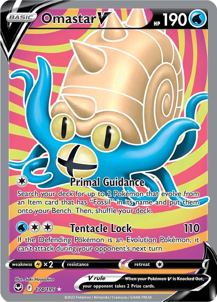 Omastar V (174/195) [Sword & Shield: Silver Tempest] - The Mythic Store | 24h Order Processing