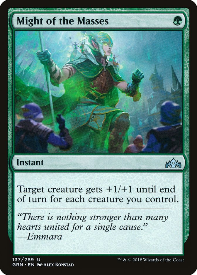 Might of the Masses [Guilds of Ravnica] - The Mythic Store | 24h Order Processing