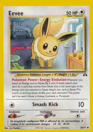 Eevee (38/75) [Neo Discovery Unlimited] - The Mythic Store | 24h Order Processing