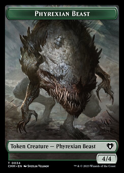 Eldrazi Spawn // Phyrexian Beast Double-Sided Token [Commander Masters Tokens] - The Mythic Store | 24h Order Processing