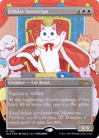 Felidar Sovereign (Borderless) [Secret Lair Drop Series] - The Mythic Store | 24h Order Processing