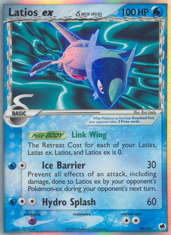 Latios ex (96/101) (Delta Species) [EX: Dragon Frontiers] - The Mythic Store | 24h Order Processing
