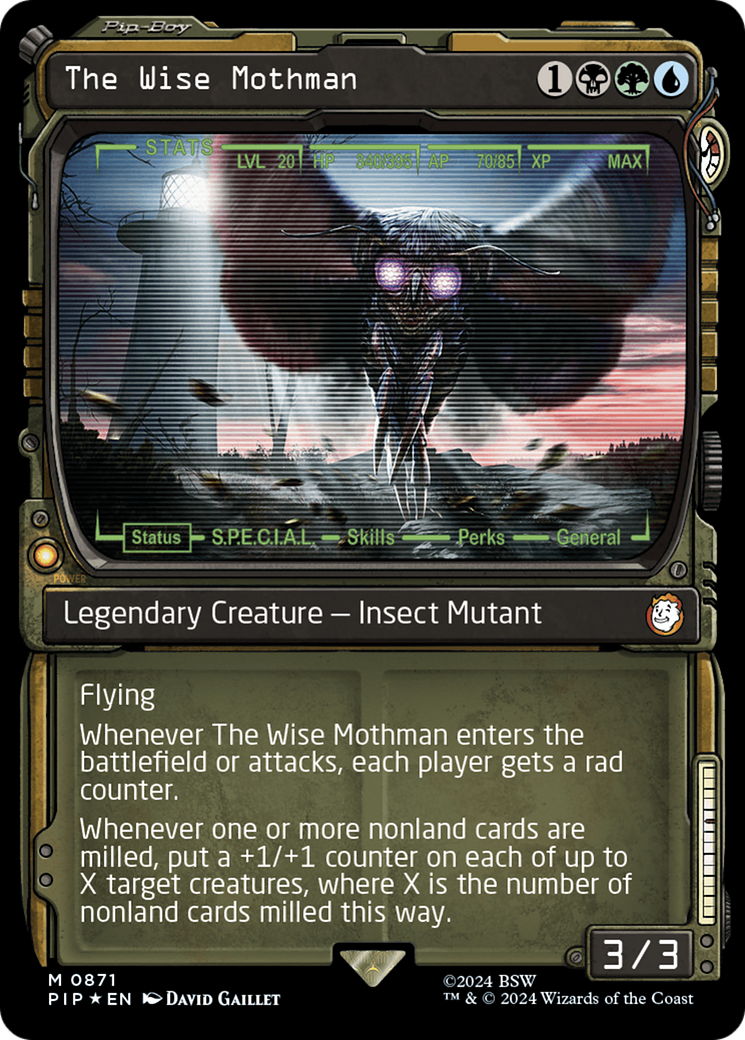 The Wise Mothman (Showcase) (Surge Foil) [Fallout] - The Mythic Store | 24h Order Processing