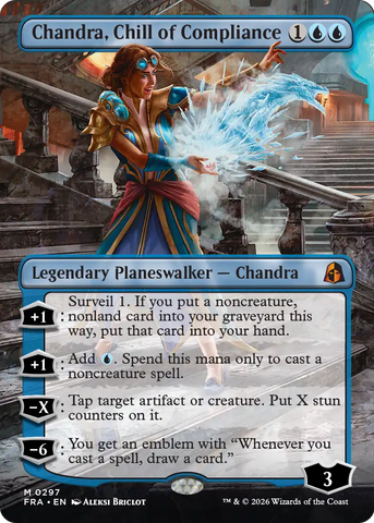 Chandra, Chill of Compliance (Borderless) [Reality Fracture] - The Mythic Store | 24h Order Processing